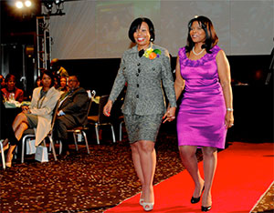 Melinda Kelly President of Chatham Business Association with Kimberly McCullough, Director of External Affairs, AT&T